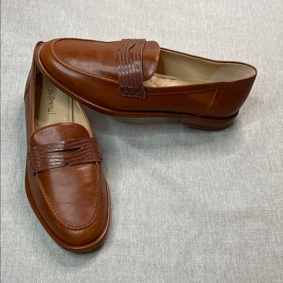 J McLaughlin Brown Leather Flats Loafers Women’s Size 7 Concetta Classic Style - Picture 16 of 16